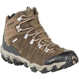 Oboz Women's 8.5 Bridger Brown Leather Waterproof Lace-Up Mid Hiking Boots B Dry